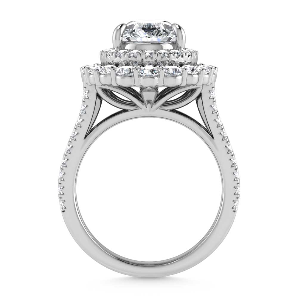 14K White Gold Lab Grown Diamond 5 Ct.Tw. Labgrown Engagement Ring