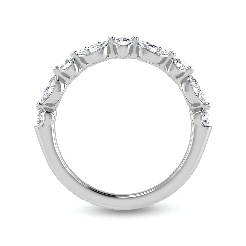 14K White Gold Lab Grown Diamond 1/2 Ct.Tw. Stackable Band