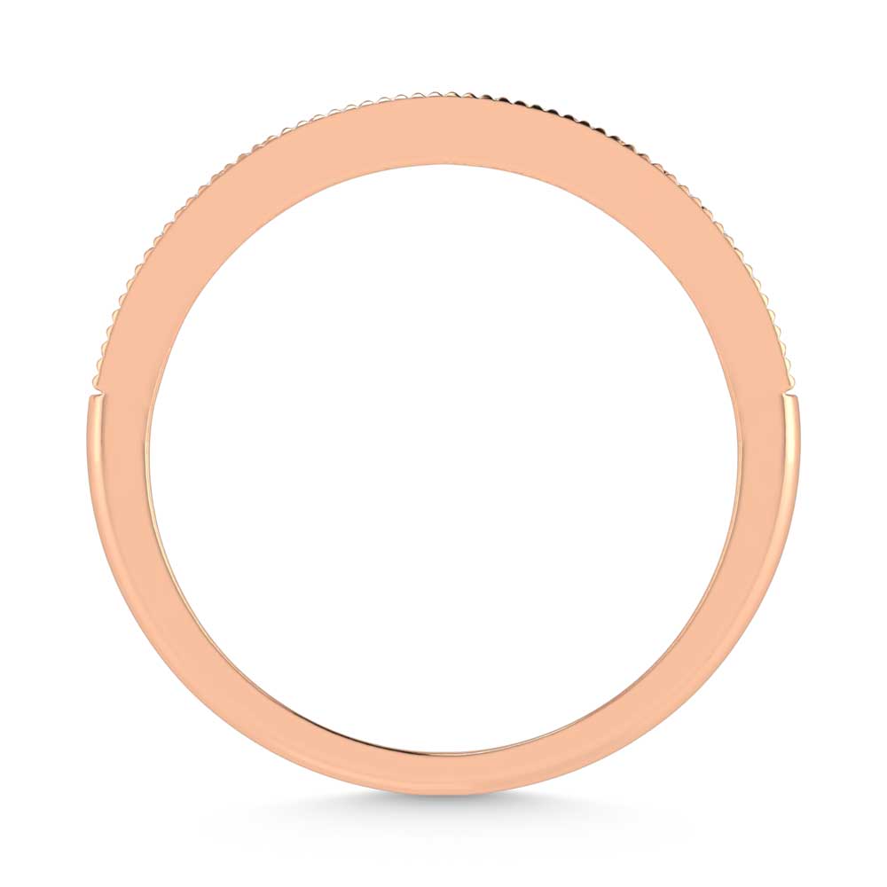 14K Rose Gold Lab Grown Diamond 1/6 Ct.Tw. Stack Band