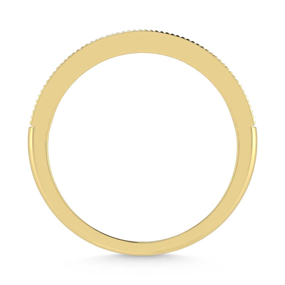 14K Yellow Gold Lab Grown Diamond 1/6 Ct.Tw. Stack Band