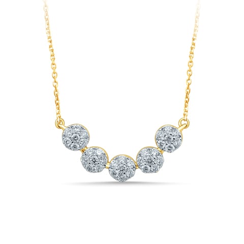 14K 0.75CT DIAM NECKLACE
