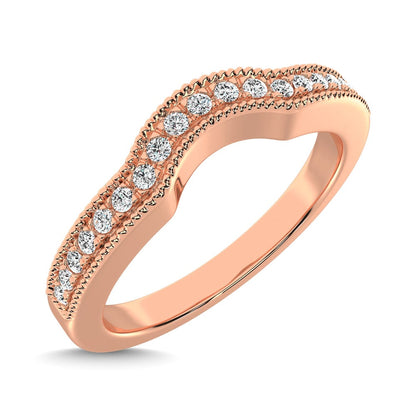 14K Rose Gold 1/6 Ct.tw Diamond Anniversary Band