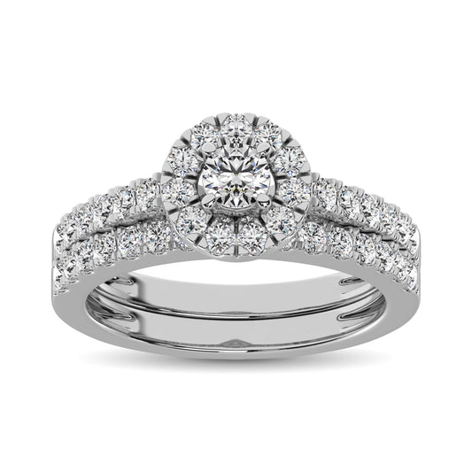 10K White Gold 1 Ct.Tw. Diamond Fashion Ring