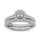 10K White Gold 1 Ct.Tw. Diamond Fashion Ring