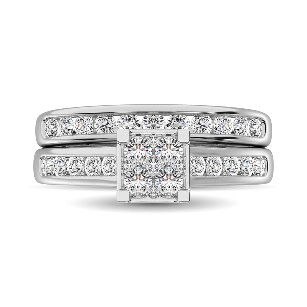 10K White Gold 1 Ct.Tw. Diamond Bridal Ring