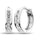 10K White Gold 1/5 Ct.tw Diamond Hoop Earrings