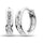 10K White Gold 1/4 Ct.tw Diamond Hoop Earrings