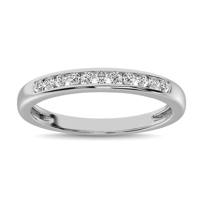 10K White Gold 1/5 Ct.Tw. Diamond Anniversary Band