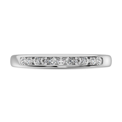 10K White Gold 1/5 Ct.Tw. Diamond Anniversary Band
