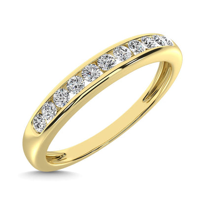 10K Yellow Gold 1/5 Ct.Tw. Diamond Anniversary Band