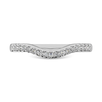 14K White Gold 1/6 Ct.Tw. Diamond Anniversary Band