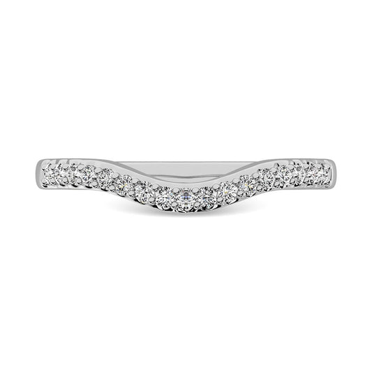 14K White Gold 1/6 Ct.Tw. Diamond Anniversary Band