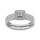 10K White Gold 1/3 Ct.Tw. Diamond Bridal Ring