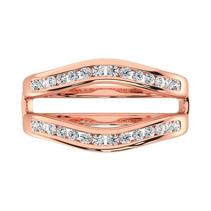 Diamond 1/4 Ct.Tw. Guard Ring in 10K Rose Gold