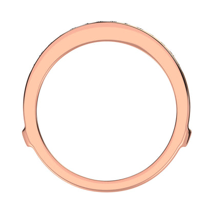 Diamond 1/3 Ct.Tw. Guard Ring in 10K Rose Gold