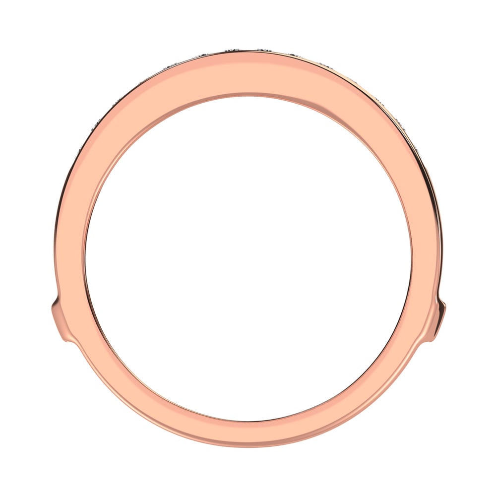 Diamond 1/4 Ct.Tw. Guard Ring in 10K Rose Gold