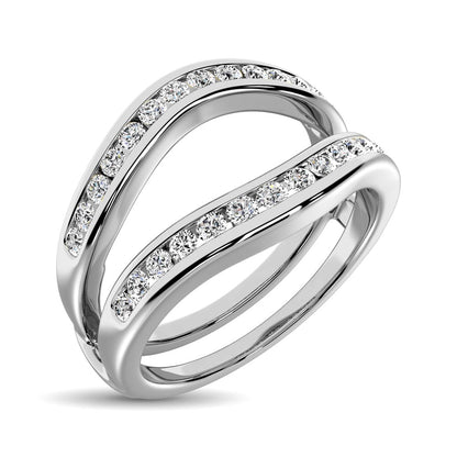 Diamond 1/2 Ct.Tw. Guard Ring in 10K White Gold