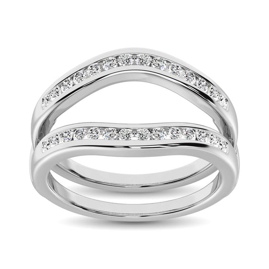 Diamond 3/4 Ct.Tw. Guard Ring in 10K White Gold