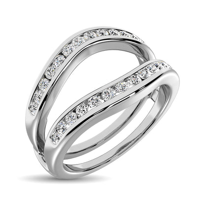 Diamond 3/4 Ct.Tw. Guard Ring in 10K White Gold