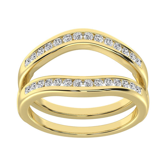 Diamond 1/2 Ct.Tw. Guard Ring in 10K Yellow Gold