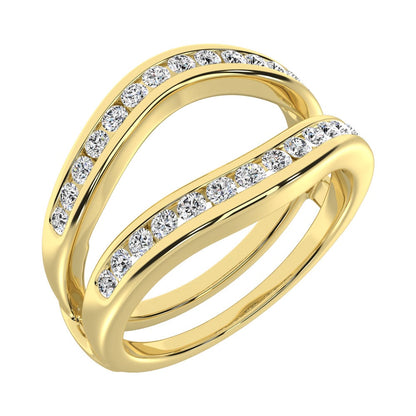 Diamond 1/2 Ct.Tw. Guard Ring in 10K Yellow Gold