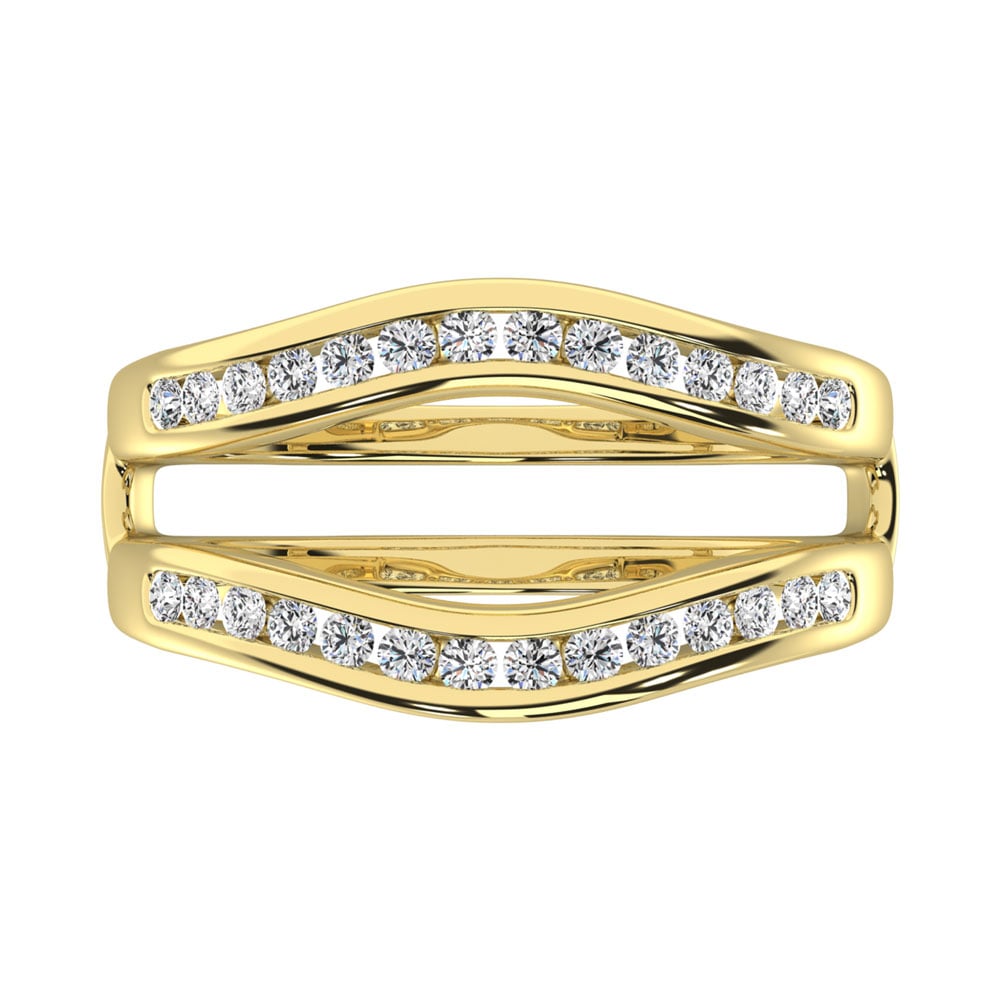 Diamond 3/4 Ct.Tw. Guard Ring in 10K Yellow Gold