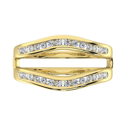 Diamond 3/4 Ct.Tw. Guard Ring in 10K Yellow Gold