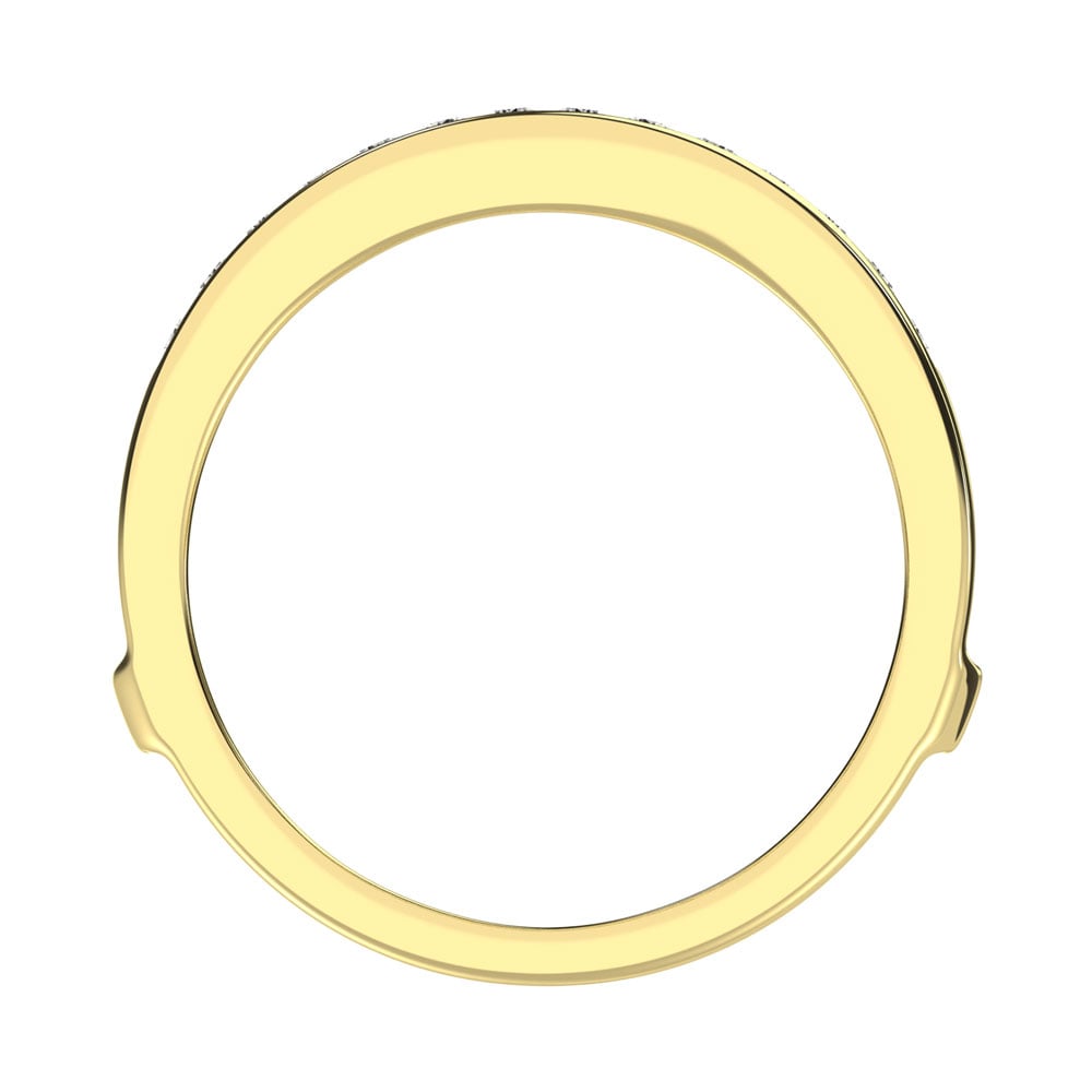 Diamond 3/4 Ct.Tw. Guard Ring in 10K Yellow Gold