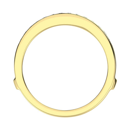 Diamond 3/4 Ct.Tw. Guard Ring in 10K Yellow Gold