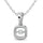 Diamond Shimmering Pendant 1/50 Ct.tw Round-cut in Sterling Silver