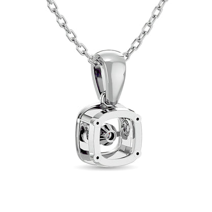 Diamond Shimmering Pendant 1/50 Ct.tw Round-cut in Sterling Silver