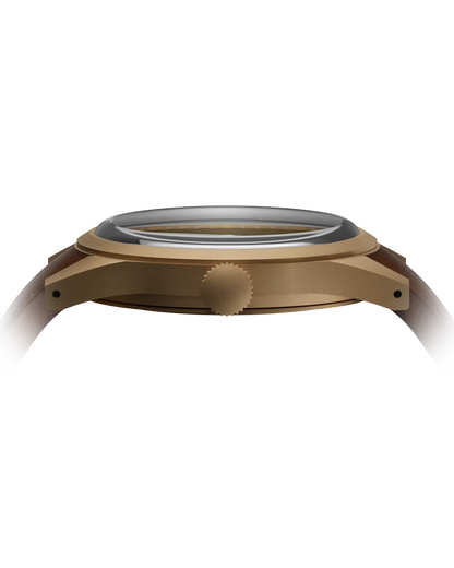 BENRUS DTU UB Swiss Automatic 38mm Bronze PVD Field Watch DTU-BR-G-038-03