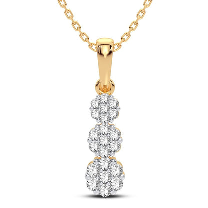 14K 1.00CT Diamond Pendant