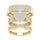 10K 0.50CT Diamond TRIO SET