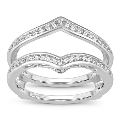 14K 0.38CT Diamond RING GUARD