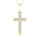 10K 0.15ct Diamond Cross Pendant