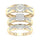 10K 0.50ct Diamond Trio Set
