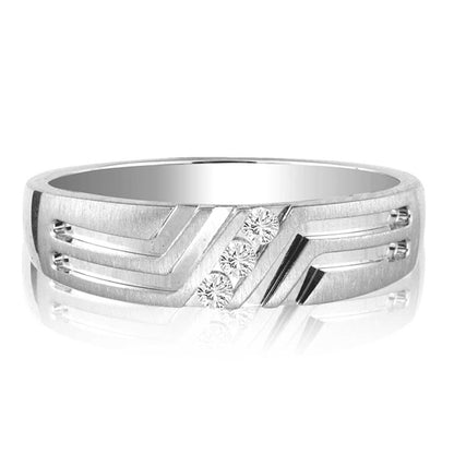 14K 0.10CT Diamond MEN'S BAND