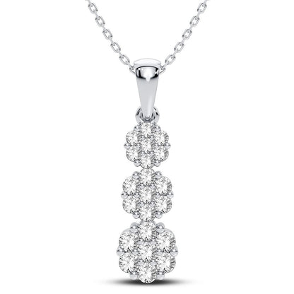 10K 0.75CT Diamond Pendant
