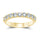 14K 0.10Ct Diamond Ladies Band - (9 Diamond Stones)
