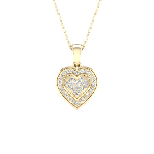 10K 0.15CT Diamond Pendant