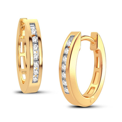 14K 0.15CT Diamond Earring