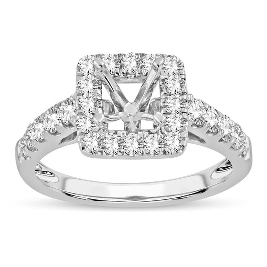14k 0.78ct Semi-Mount Ring