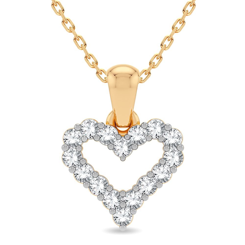 14K 0.25CT Diamond Pendant