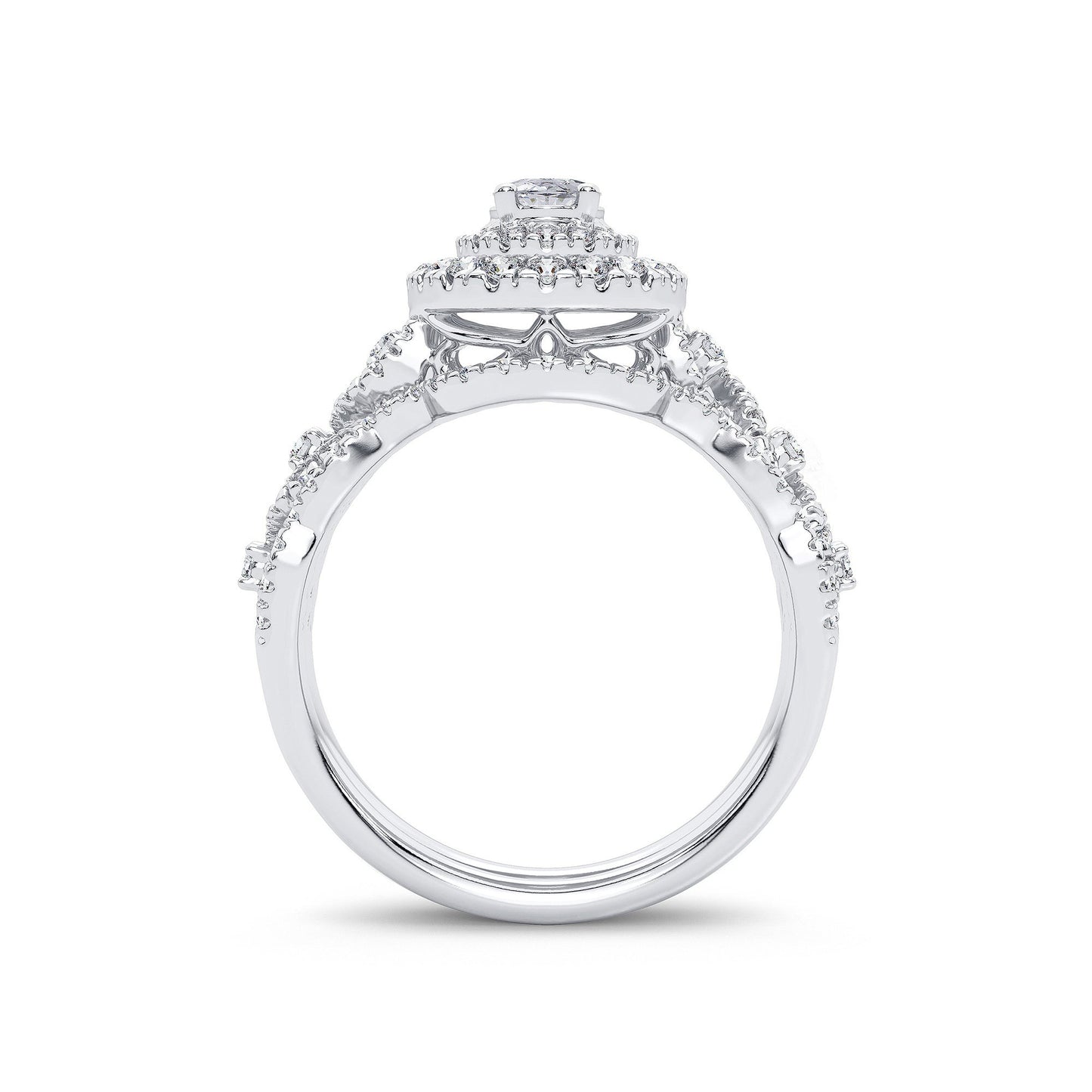 14K 1.00CT Diamond Bridal Ring
