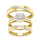 10K 0.08CT Diamond TRIO SET