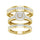 10K 0.10CT Diamond TRIO SET