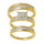10K 0.20CT DIAM TRIO SET