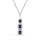 14K 0.31CT Diamond SAPPHIRE Pendant
