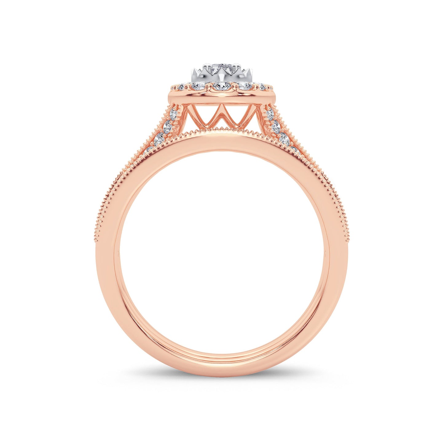 14K 1.00CT Diamond Bridal Ring